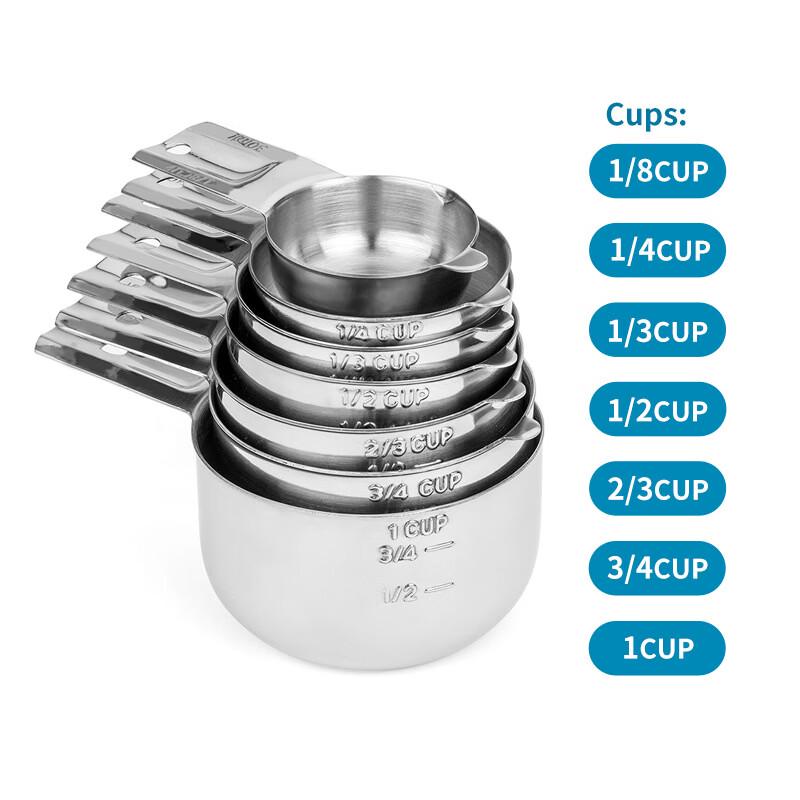 7-Piece Stainless Steel Measuring Set