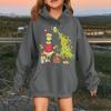 Children's Fashionable Casual Long-sleeved Loose Christmas Print Pullover Hooded Sweatshirt