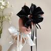 Fabric Satin Bow Streamer Large Intestine Hair Band Women's Fresh and Fashionable Head Flower Versatile Headgear Hair Accessories
