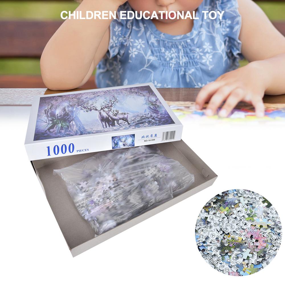 1000 stk Puslespill Landskap Montering Bilde Leke Barn Voksen Pedagogisk Leke Spill599