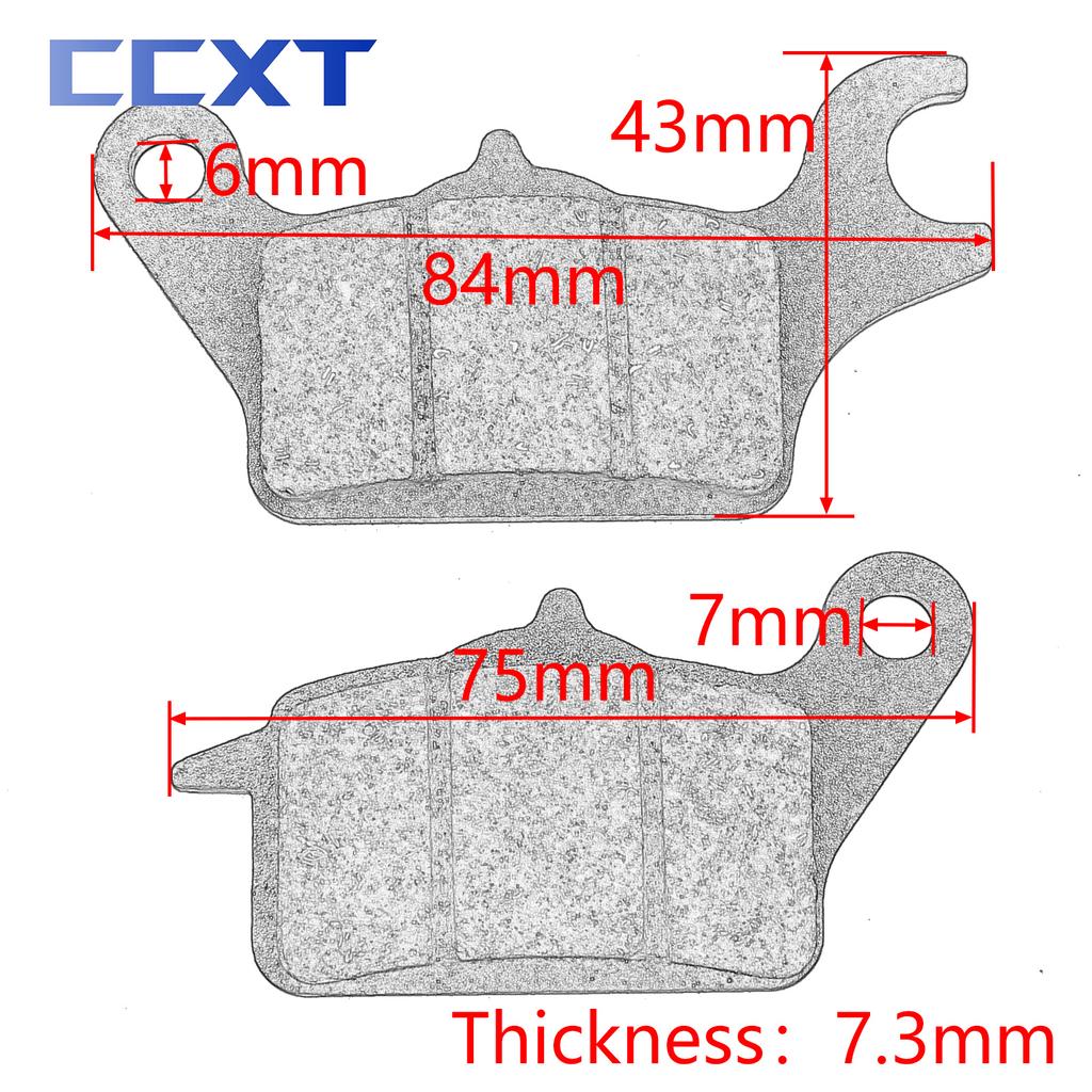 Pastilha de freio traseira original para motocicleta scooter elétrica para Niu N1/N1s Nqi Ngt M1 M+ NQi GT MQi pastilhas de freio a disco universais