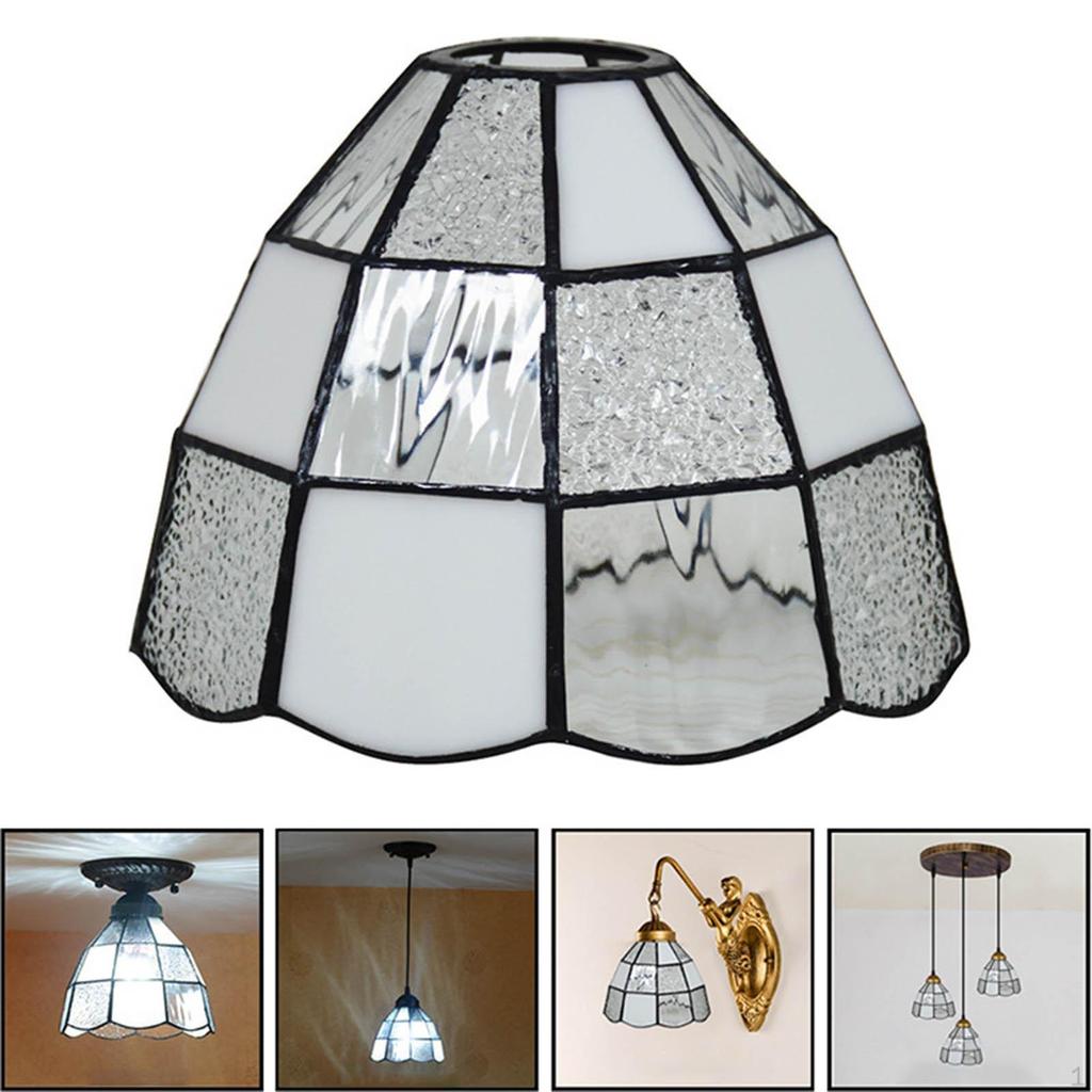 Glass Lamp Shade Chandelier Cover Easy To Install for E26/E27 Ceiling Light Fixture Office