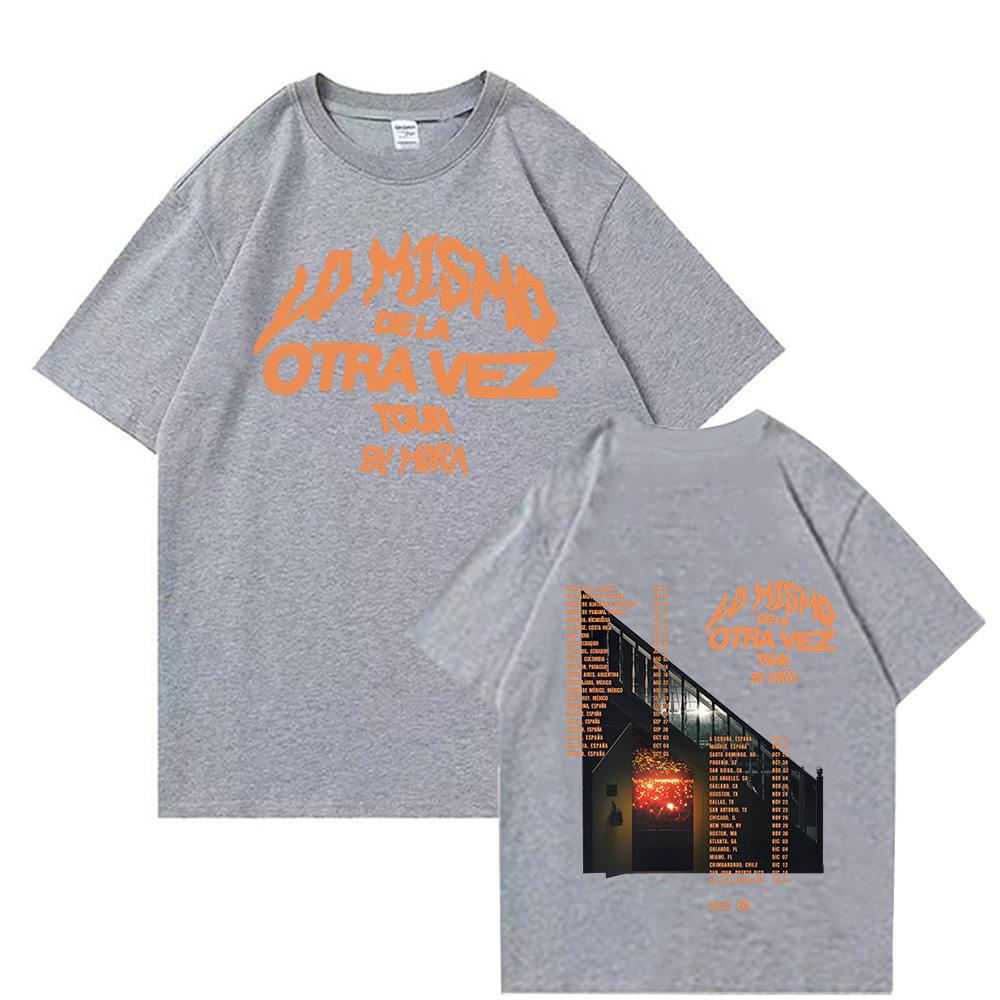 Lo Mismo Dela Otra Vez Tour 2025 Mora Merch Fan Gift Cotton Tshirt Outdoor Summer Mens  Womens Fashion Street Wear Tshirt
