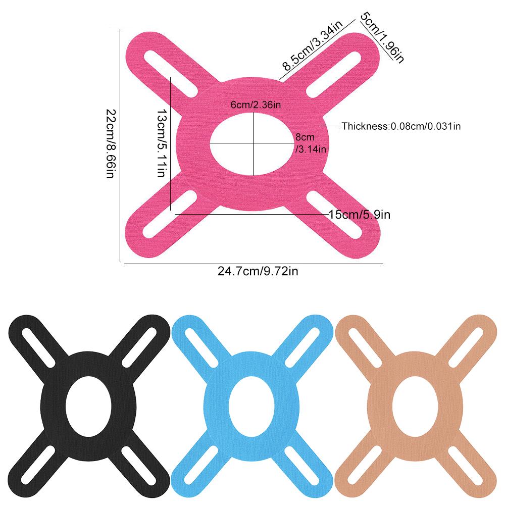 5 Stück Vorgeschnittenes Kinesiologie-Tape für Knie – Elastische Knieunterstützung & Stabilität, Schmerzlinderung – Wasserdicht, Atmungsaktiv