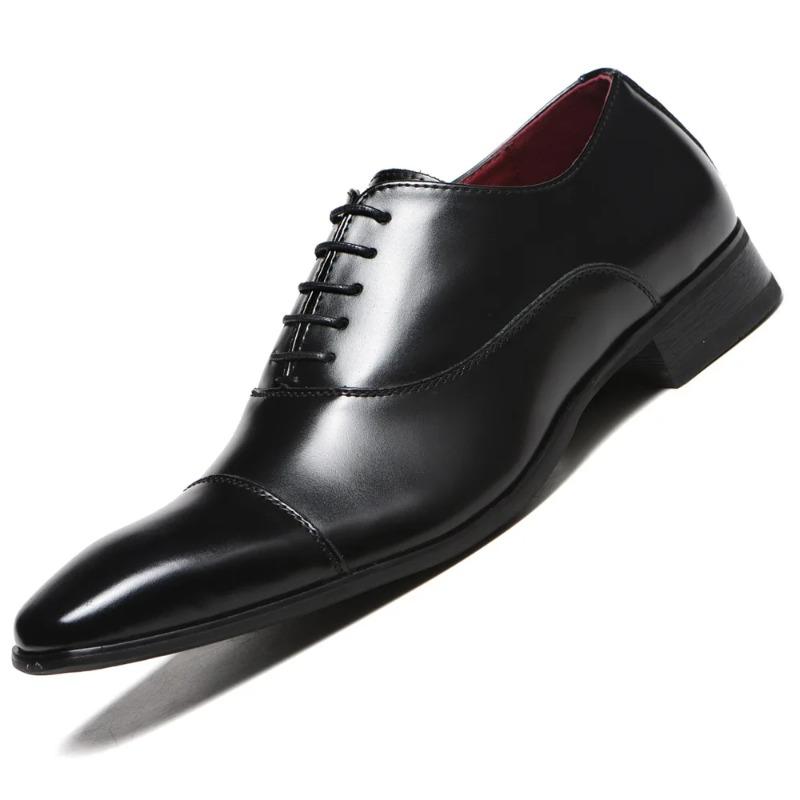 High Quality Men Dress Shoes Male Breathable Casual Shoes Leather Business Office Shoe Luxury Oxfords Shoes New Men Formal Shoe
