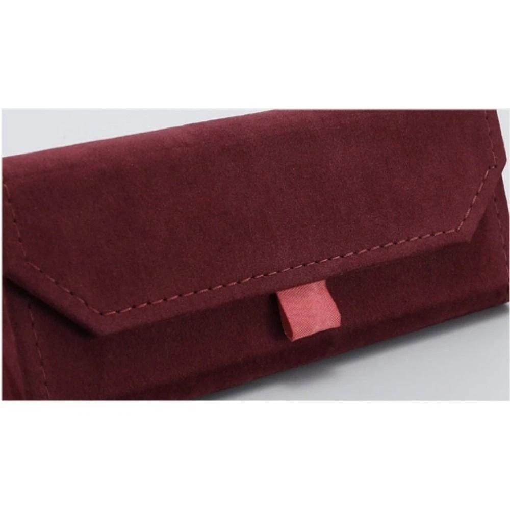 Portable Triangle Folding Plush Box Glasses Box Glasses Case Sunglasses Case