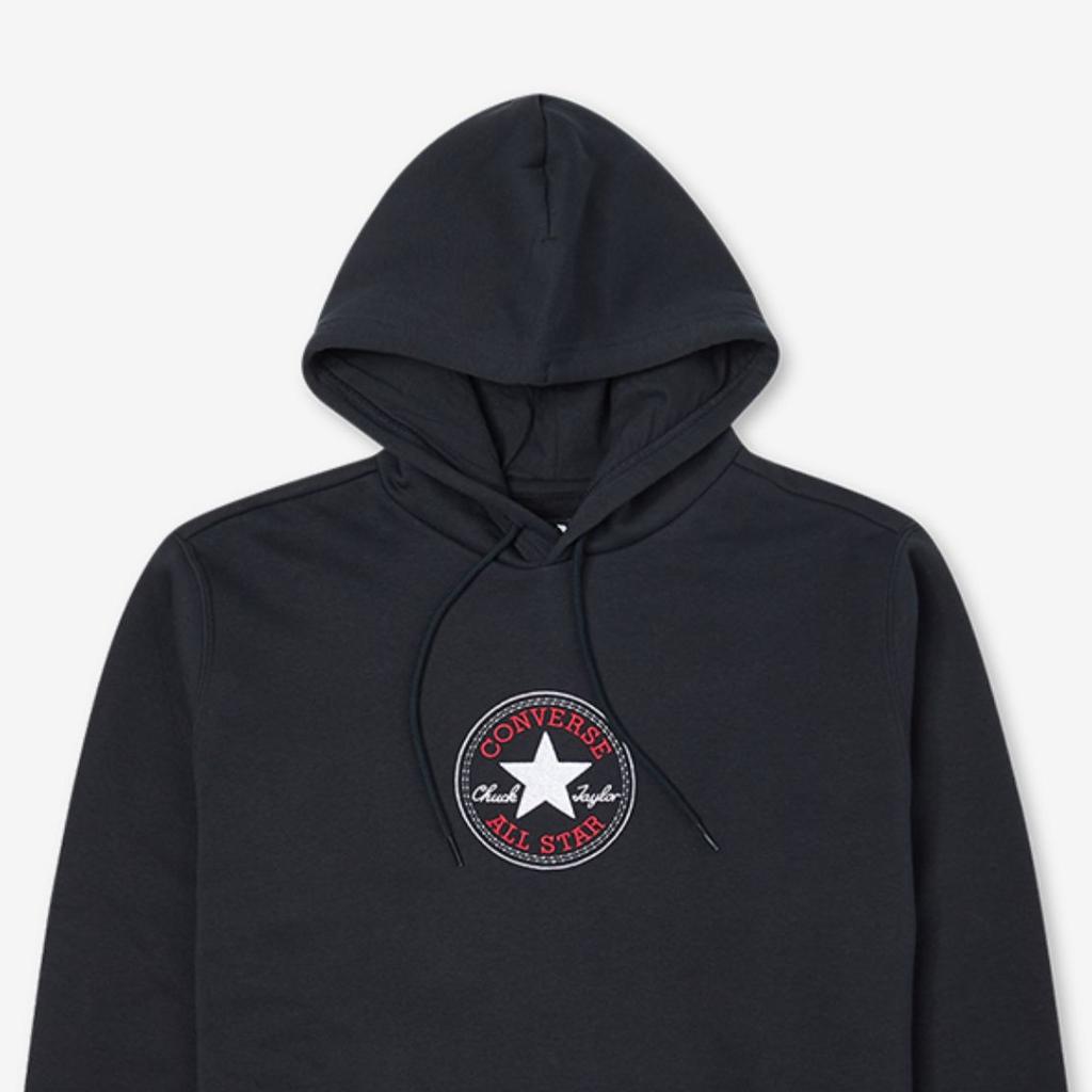 Converse Sweatshirts Unisex Black Hooded Moderate Regular 10024504-A01