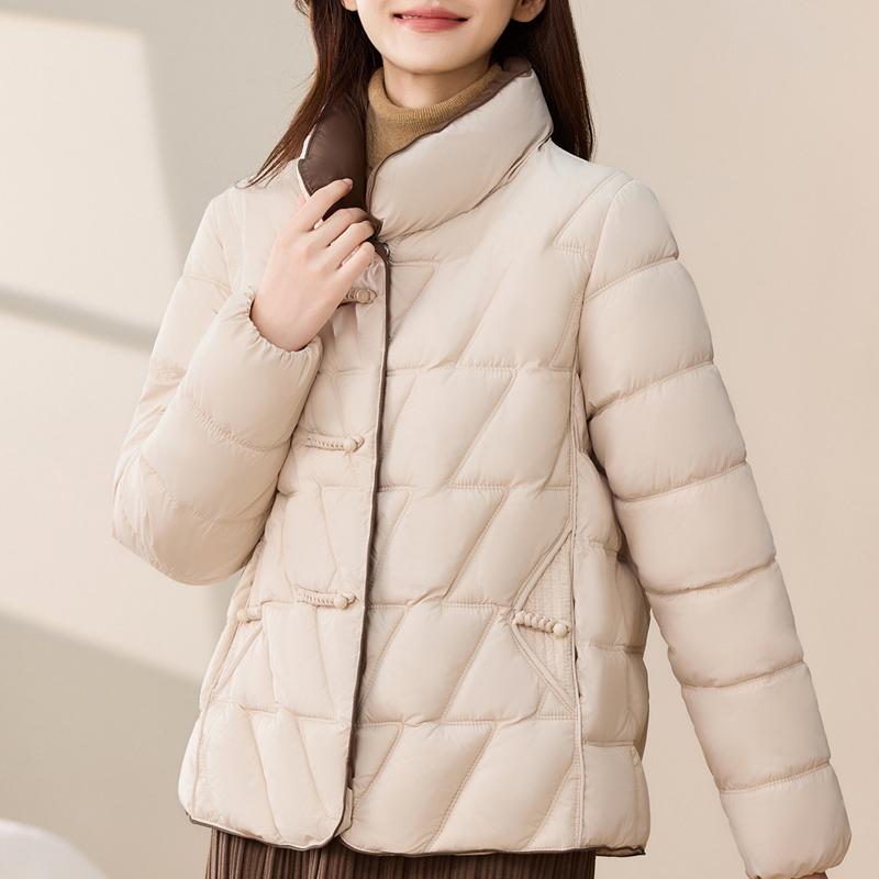 Casual Women's Winter Parkas Stand Collar Loose Warm Short Coats Thick Women Jackets