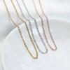 60pcs 1.5mm-4mm Width 40-60cm Length Stainless Steel Necklace Chain Pendant Hang Charms Women Jewelry Making DIY Accessories