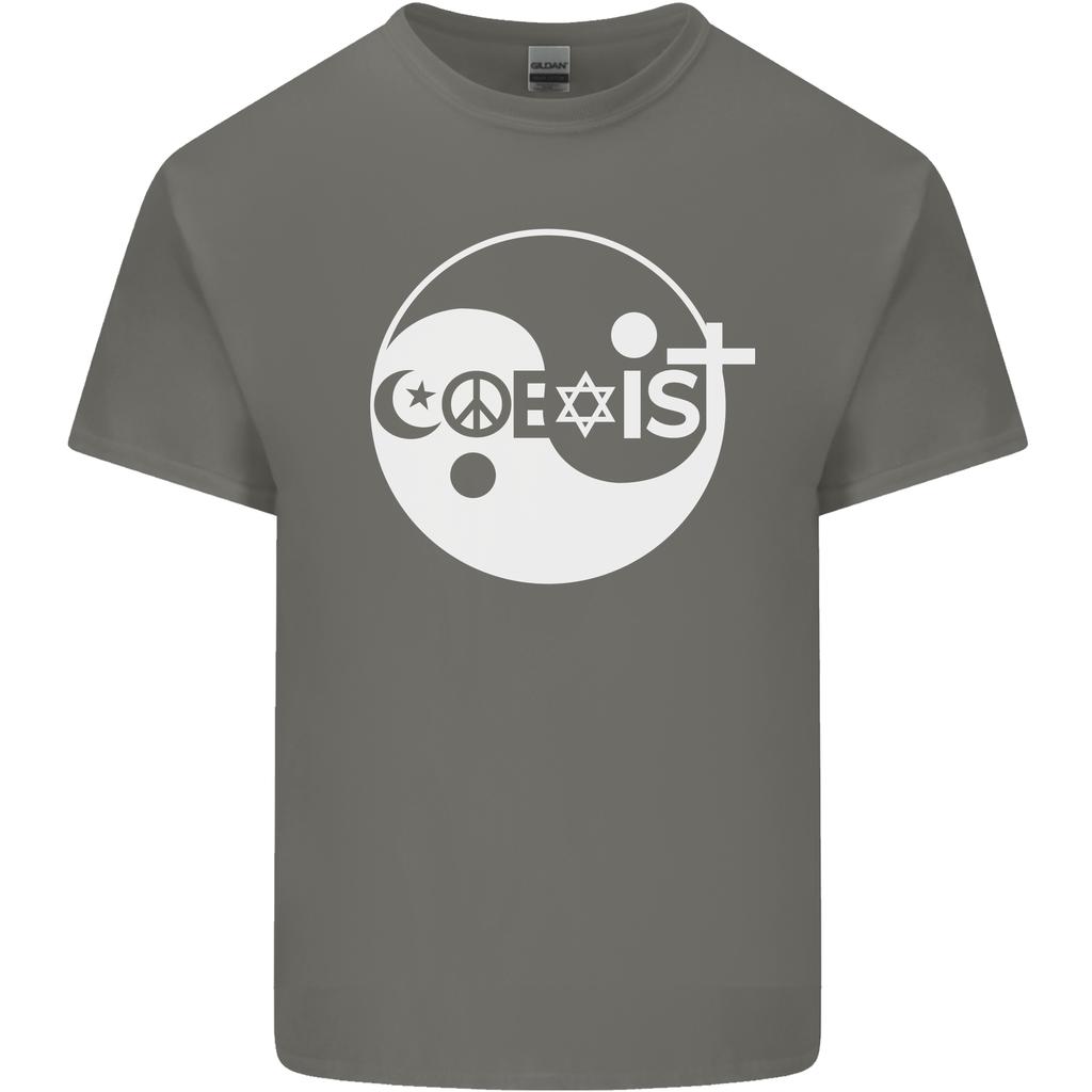 Coexist World Peace Love Religion Hippy Anti War Unisexs Light Cotton TShirt