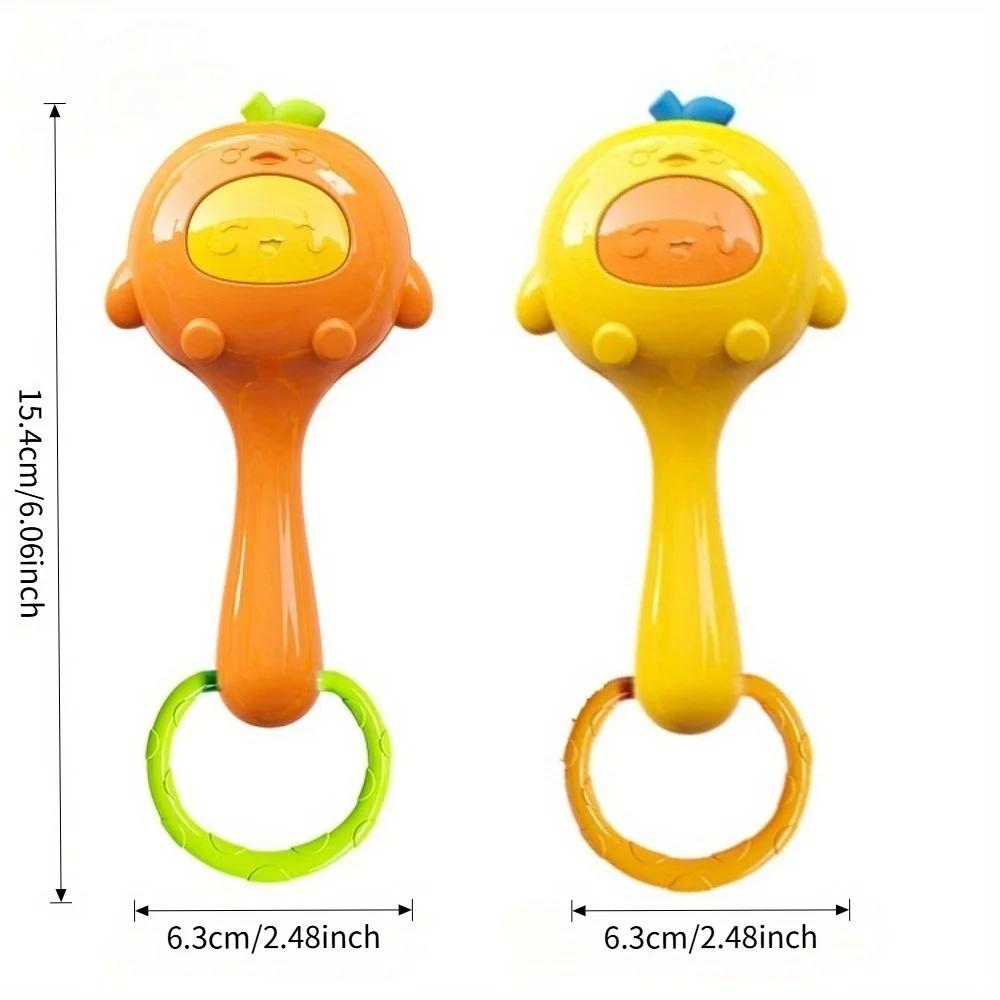 Baby Sensory Toys with Rattles - Multicolor Tactile Stimulation Toys for Motor Skills Development, Gripping & Ringing Sounds