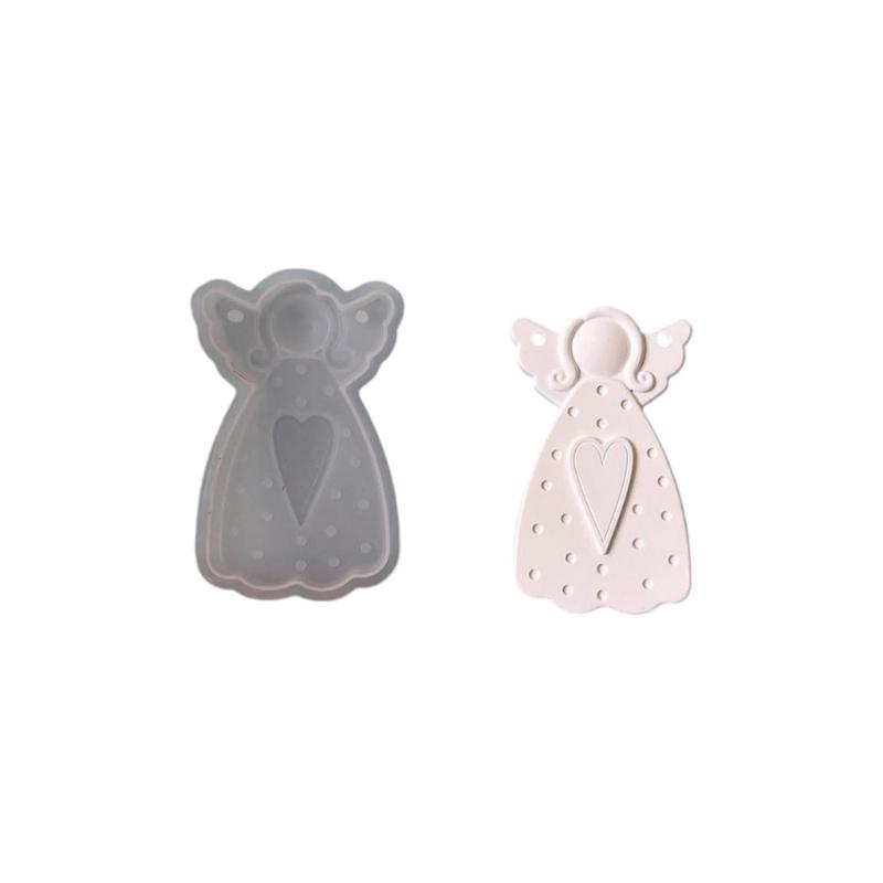 Silicone Angelic Candle Mould With Intricate Girl Designs Easy Releases for Handmade Candle Holiday Decoration Craft