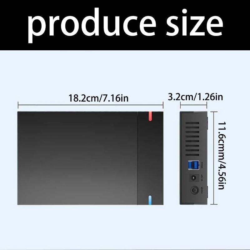 Box na pevný disk USB3.0 Pouzdro na pevný disk 3,5palcový externí kryt Box Externí pouzdro pro PC Příslušenství k notebookům