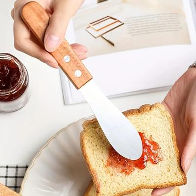 Mit gezacktem Marmeladenstreicher Mini-Größe Butterspatel Küchenbesteck Buttermesser Sandwichcreme