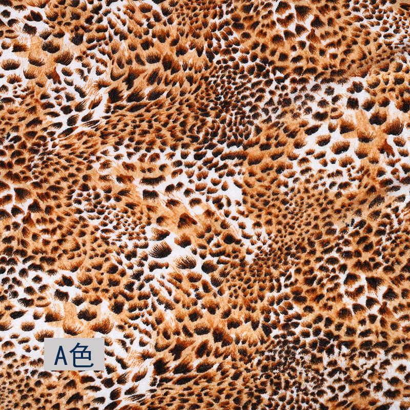 Velvet Animal Print Fabric Tiger Leopard zebra Fabric for Sofa Toy Cloth Caveman Costume Cloth