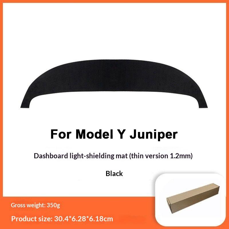 For Tesla Model Y Juniper 2026 2026 Dashboard Cover Pad Suede Sunshade Protector Anti-UV Dash Mat Non-slip Pads Car Accessories