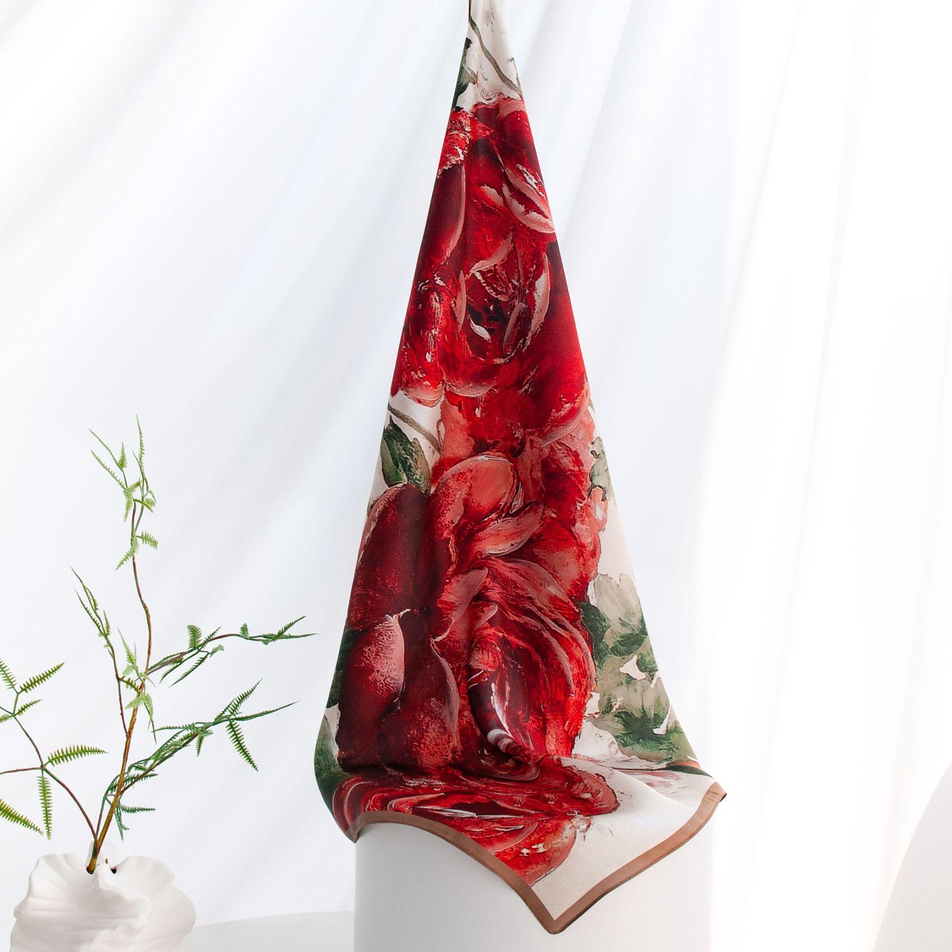 2026 New Women s Elegant Silk Scarf Light and Elegant Fashion Single Item Versatile Trend Essential Mulberry Silk Scarf 65*65cm