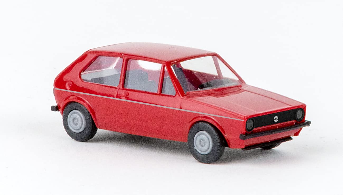 

BREKINA 1/87 Volkswagen Golf 1 Red BREKINA GOLF Miniature Car HO Scale