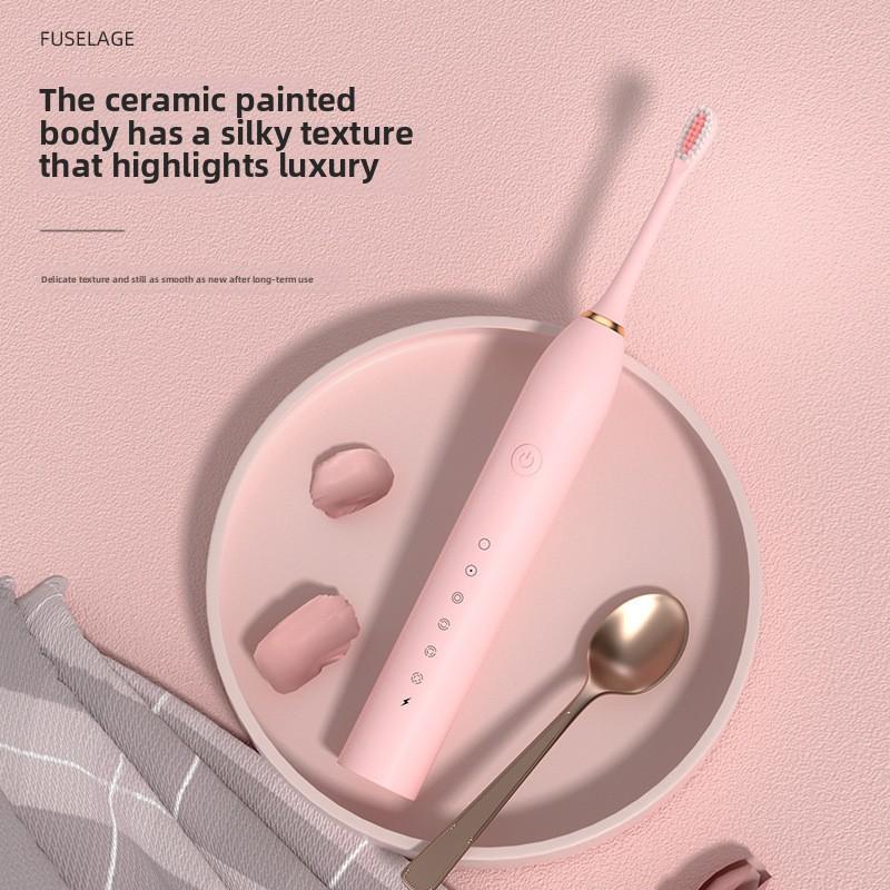 Soft-bristled Toothbrush, Tooth Flusher, Rechargeable Fully Automatic Adult and Children's Universal Electric Toothbrush