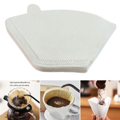 40/100Pcs Coffee Paper Filter Food-grade Disposable Cone Shape Coffee Dripper Cup Kitchen Gadget