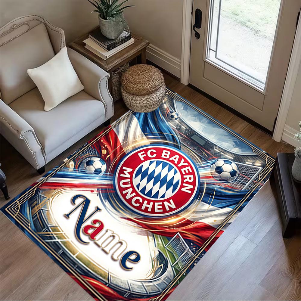 Bayern Munich Fan Gear Floor Rug Office Rug Perfect for Dining Room Hallway Foyer Study room Anti-slip Rug Decorate Offices Perfect Gift for Women/Men