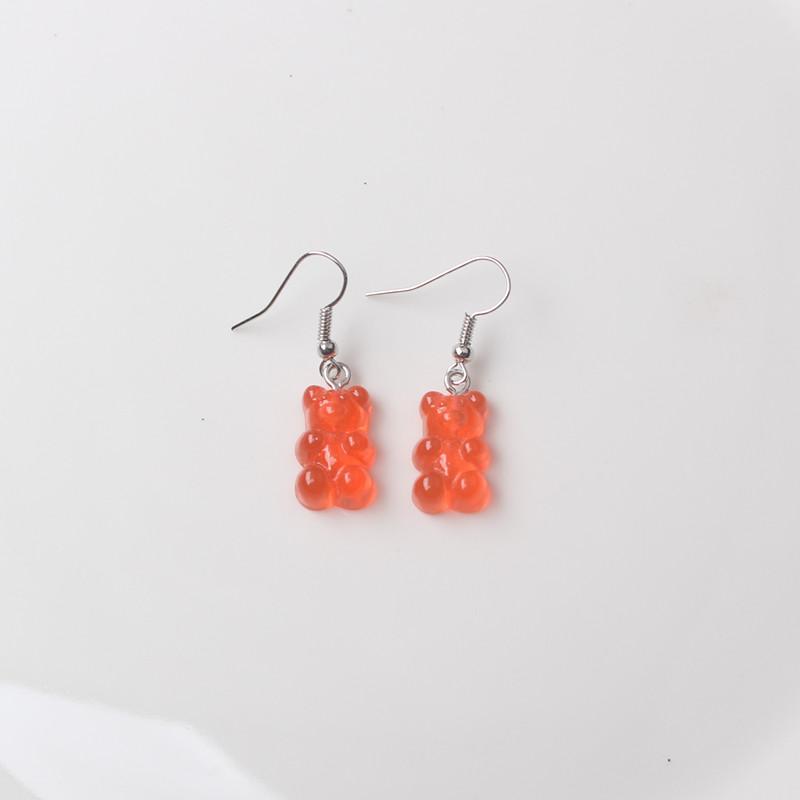 Cute Acrylic Pendants Hook Earrings Sequins Beer Bottle Women Dangle Earrings Korean Fashion Bear Small Earrings Pendientes