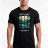 Explore More Mountainscape Adventure Tshirt Summer Casual Cotton Tee Oversized Streetwear Tops Vintage Graphic Print