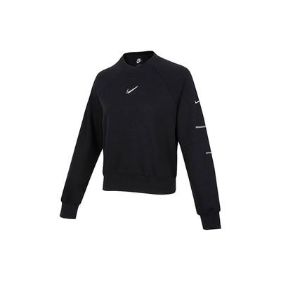Sportswear Pullover Crew Neck Long Sleeve Sweatshirt Women Sweatshirt Black DN4835-010