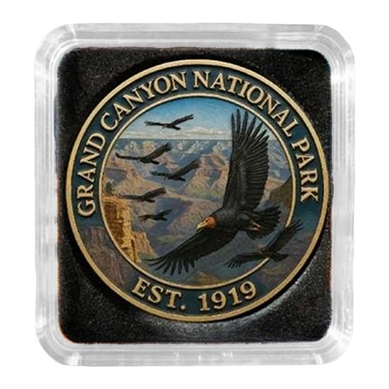 

Лимитированная серия монет национальных парков Сплав Свобода Исследование Художественные монеты Памятный Значимый подарок H