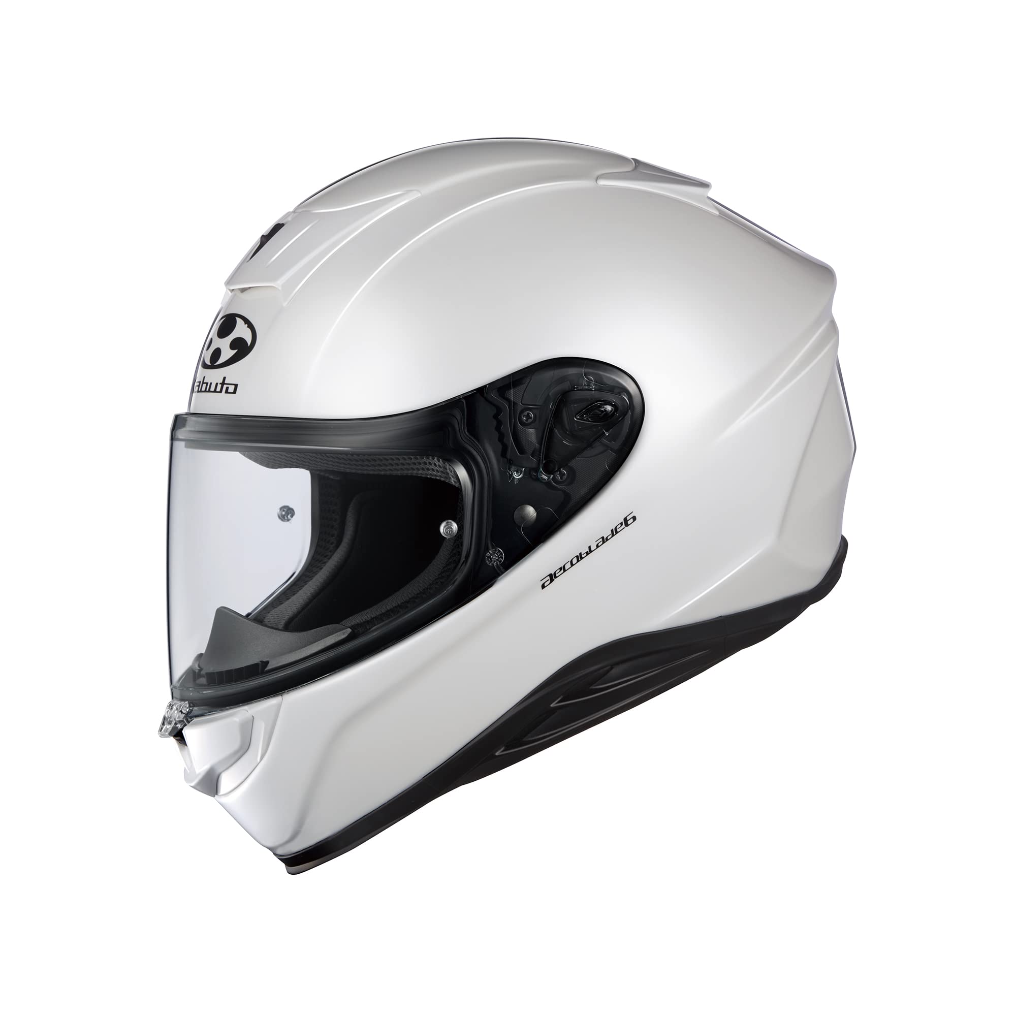 

OGK KABUTO Motorcycle Helmet Full Face AEROBLADE6 Pearl White (Size L)