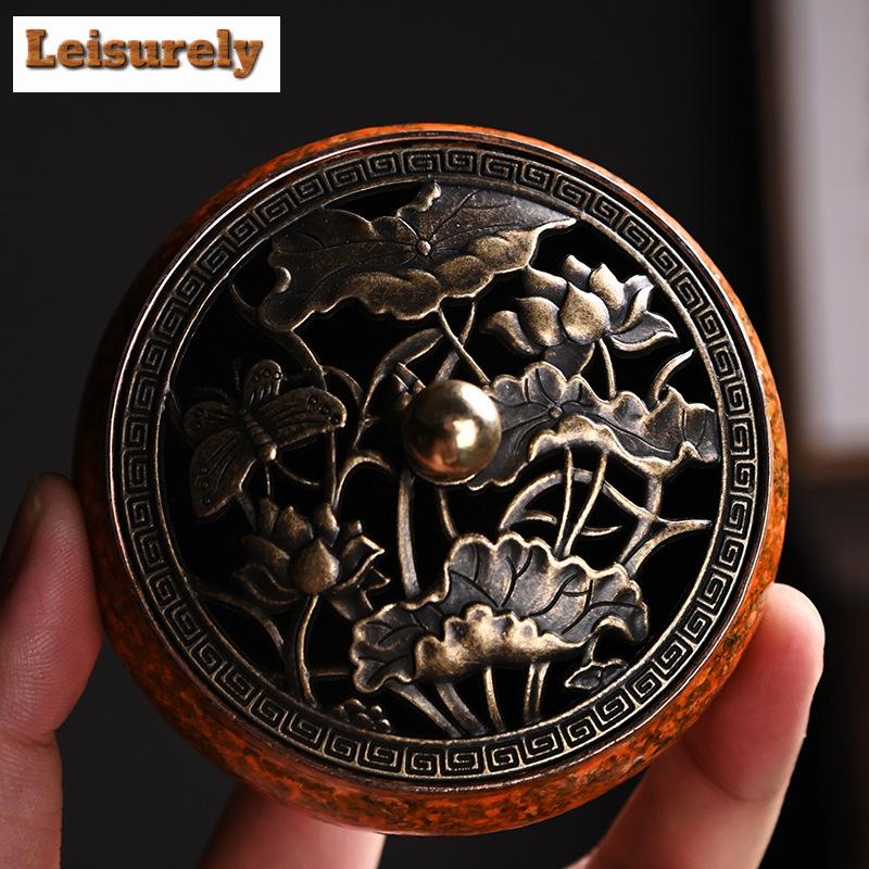 Chinesische Lackhandwerksserie Lotus Räuchergefäß Hohl Deckel Teich Nachtplatte Linie Sandelholz Adlerholz Räuchergefäß Halter