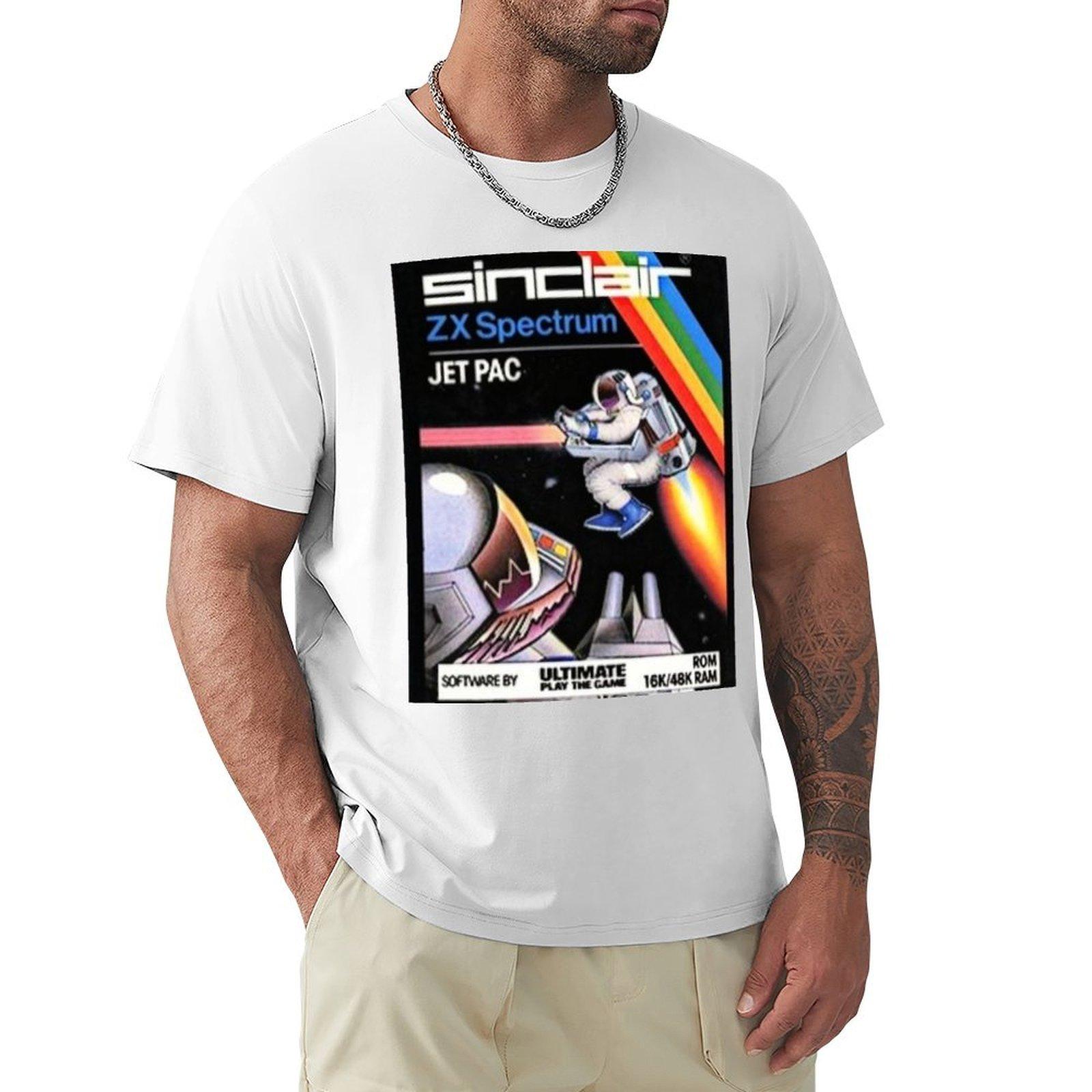 Zx Spectrum Jet Pac Tshirt Croswit Shirt Unisex Boys Animal Print T Shirts Unisex S