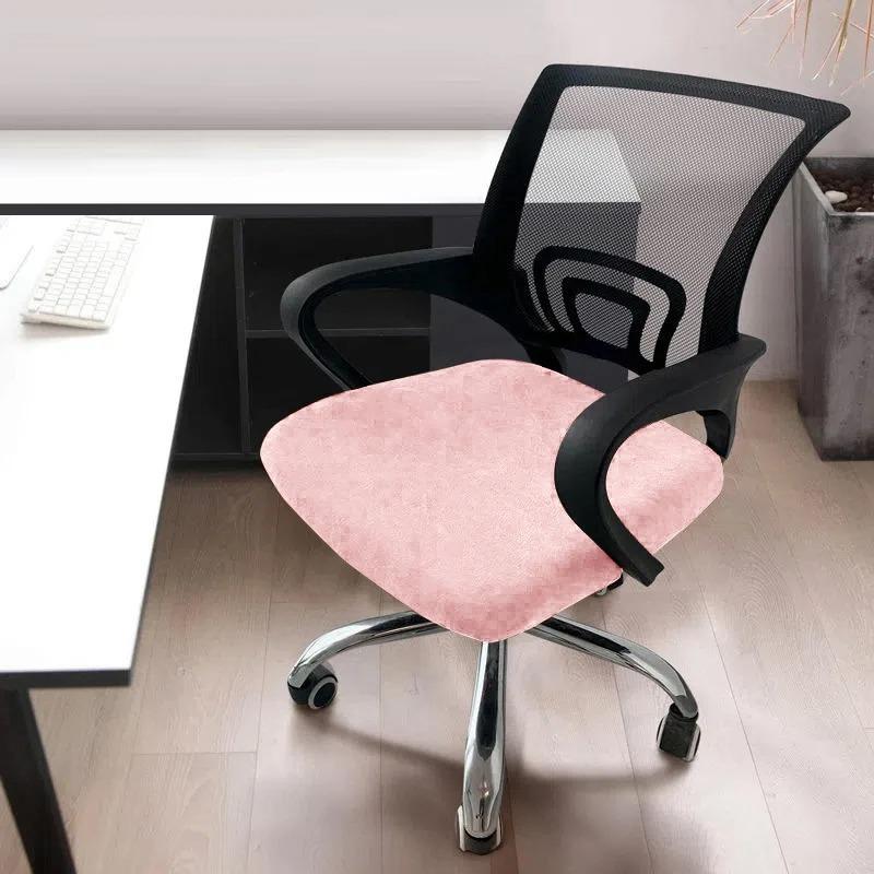 1PC Stretch Velvet Office Chair Cover Computer Swivel Seat Cover Elastic Banquet Home Universal Seat Cover Slipcovers Dust Cover