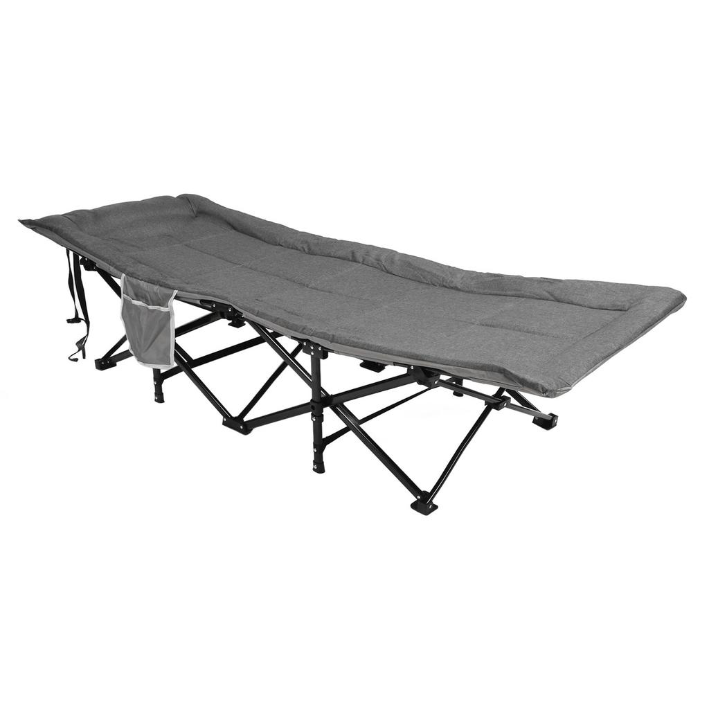 Portable Folding Camping Cot 3D Memory Pillow Folding Bed Outdoor Recliner Beds For Camping