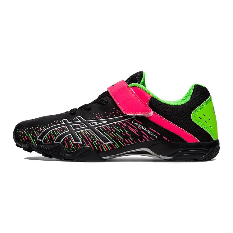 

ASICS Lazerbeam SH Slip Resistant Abrasion Resistant Low top Kids Running Shoes Black Pink Green Kids 1154A138-002 39