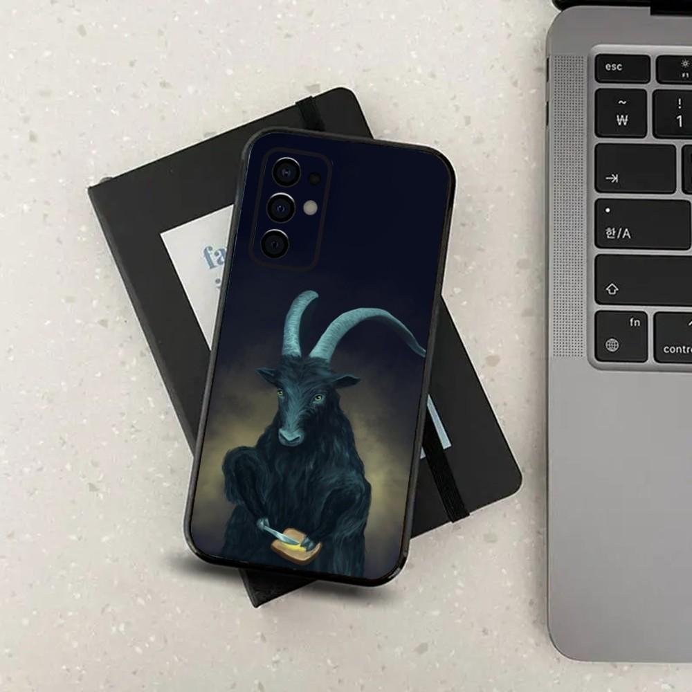 Satanic Goat Satan Devil Phone Case For Samsung S24,S21,S22,S23,S30,Ultra,S20,Plus,Fe,Lite,Note,10,9,5G Black Soft Cover