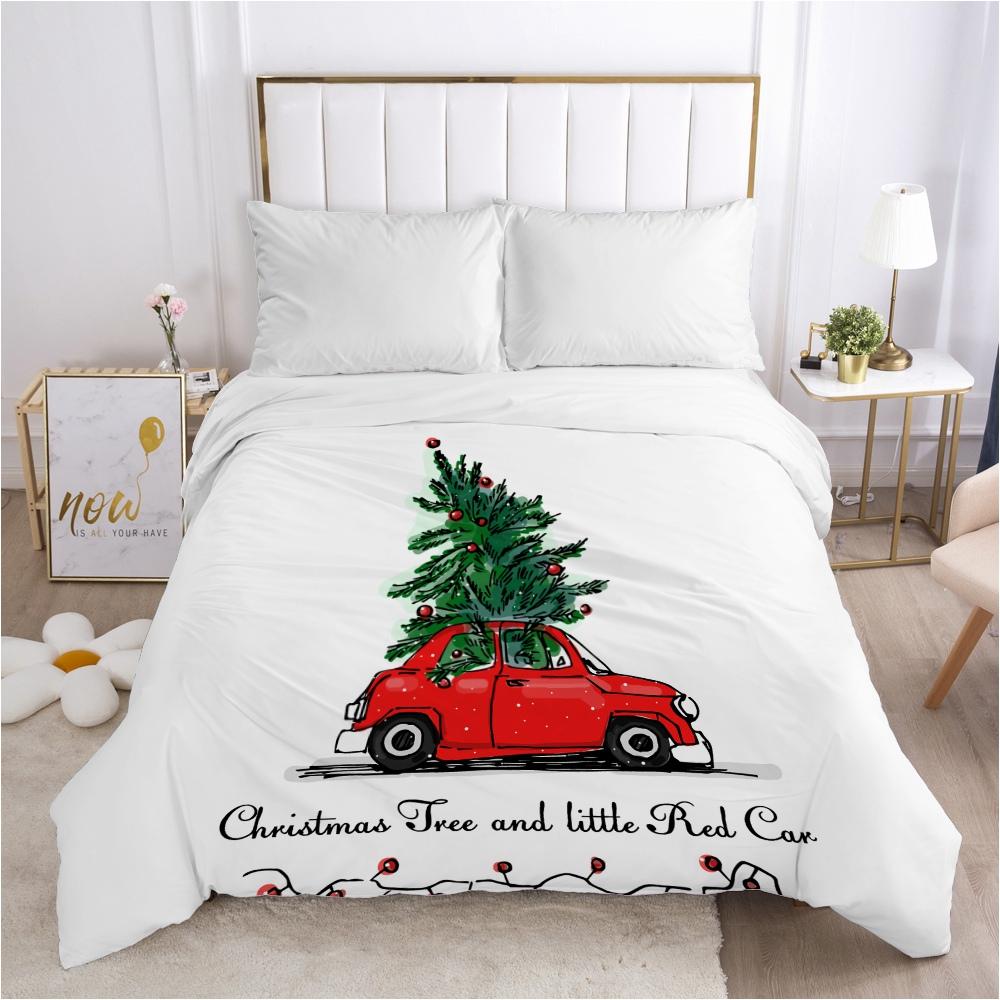 Christmas Santa Claus Duvet Cover Quilt/Blanket/Comfortable Case 140x200 240x220 240x260 Queen King Single Bedding For Home Fly