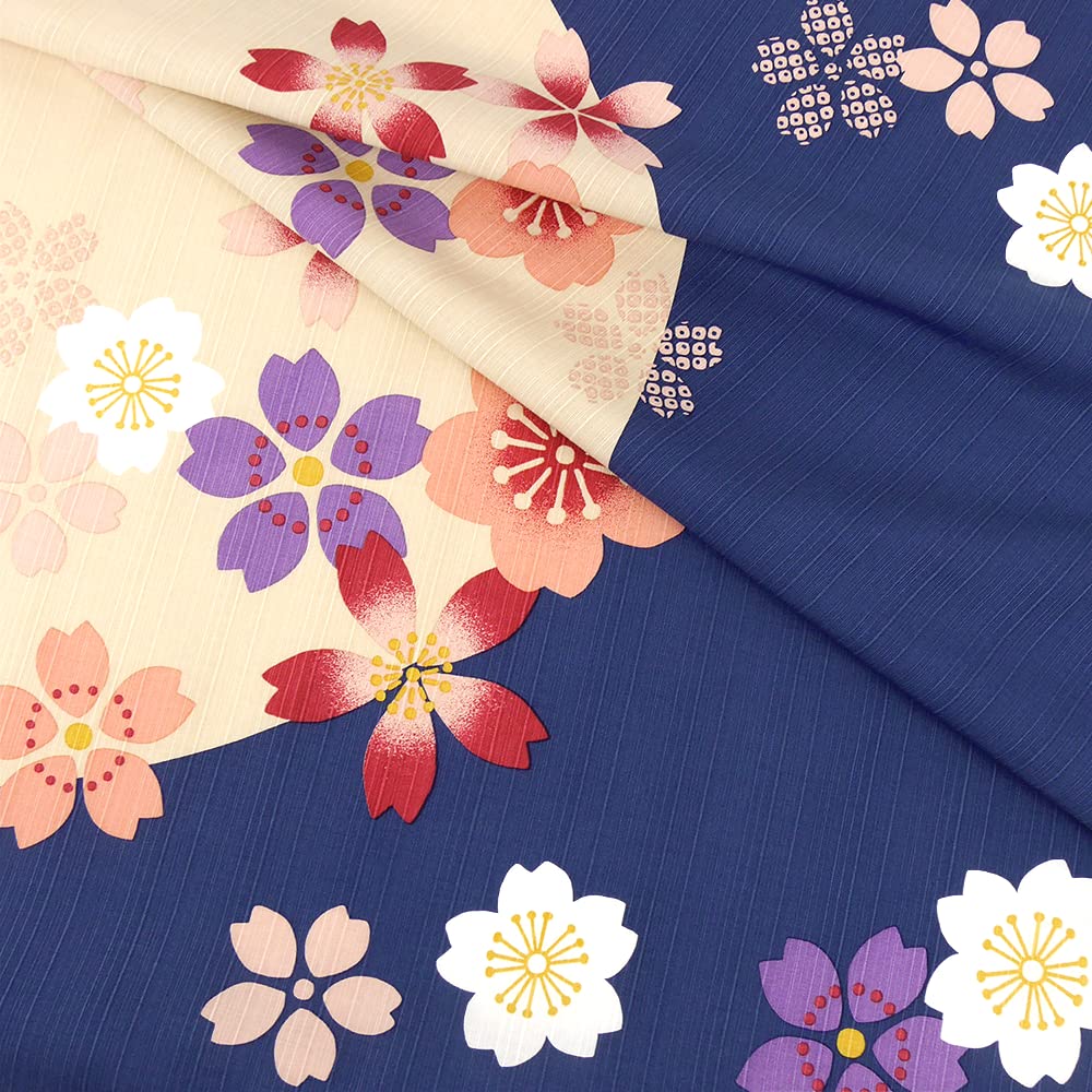 Hamamonyo Large Cloth Sakura Shizuka (Furoshiki 90cm)