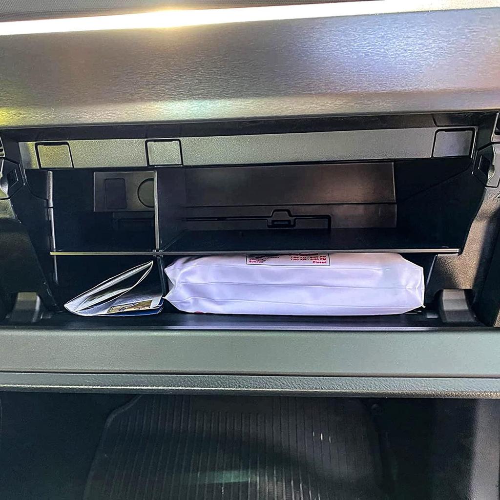 EDBETOS Glove Box Dividers Organizer Compatible with Toyota 4Runner Accessories 2010- 2024/ Lexus GX 460 (2010-) ert Box ABS Secondary Storage