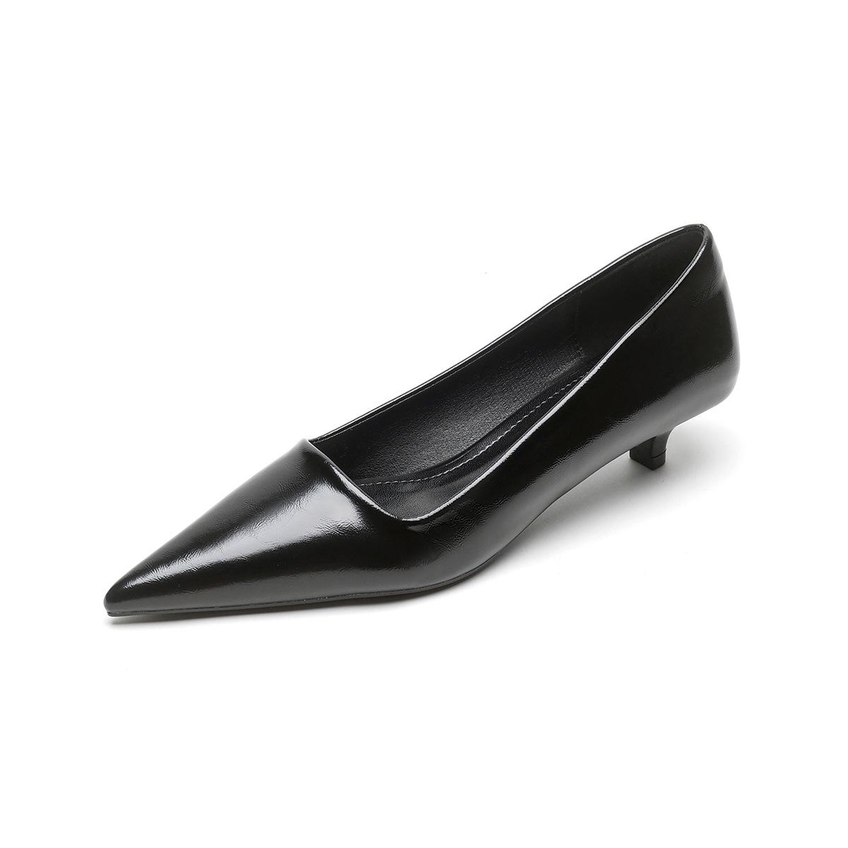 

Weiwei girl 378-1 не устающие ноги туфли на высоком каблуке женские туфли-стилеты французские туфли для работы с открытым верхом туфли-лодочки женские с острым носком 34