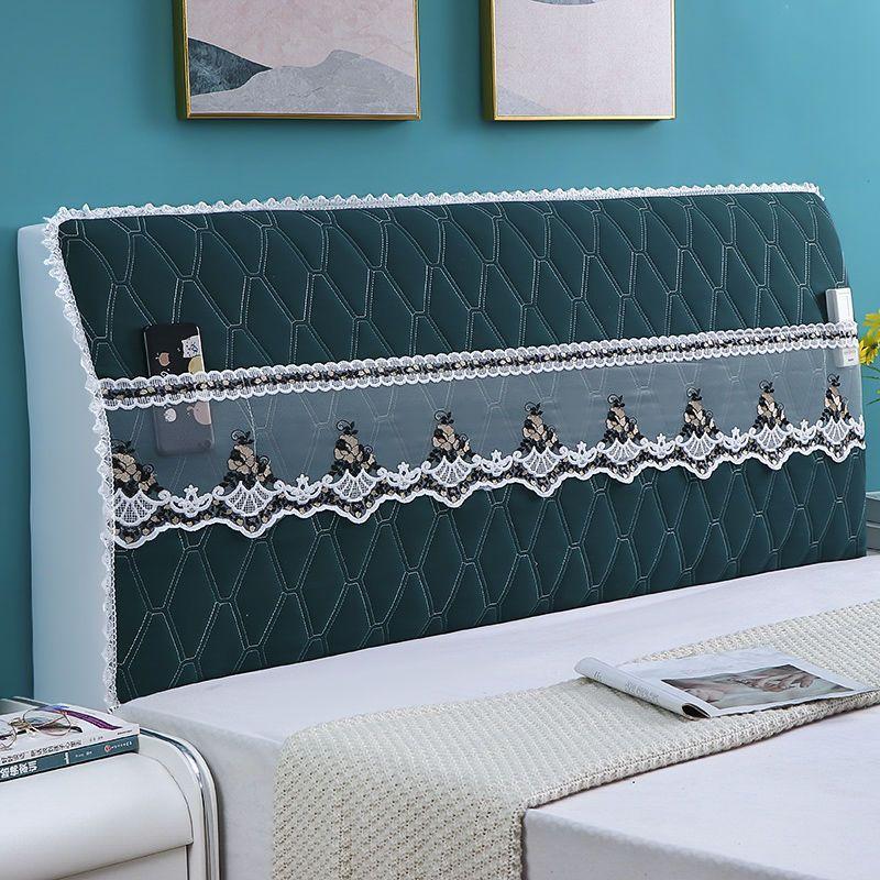 Four Season Universal Thickened Padded Headboard Cover Bedhead Fabric Full Protective Cover Solid Wood Soft Pack Bed Dust Cover