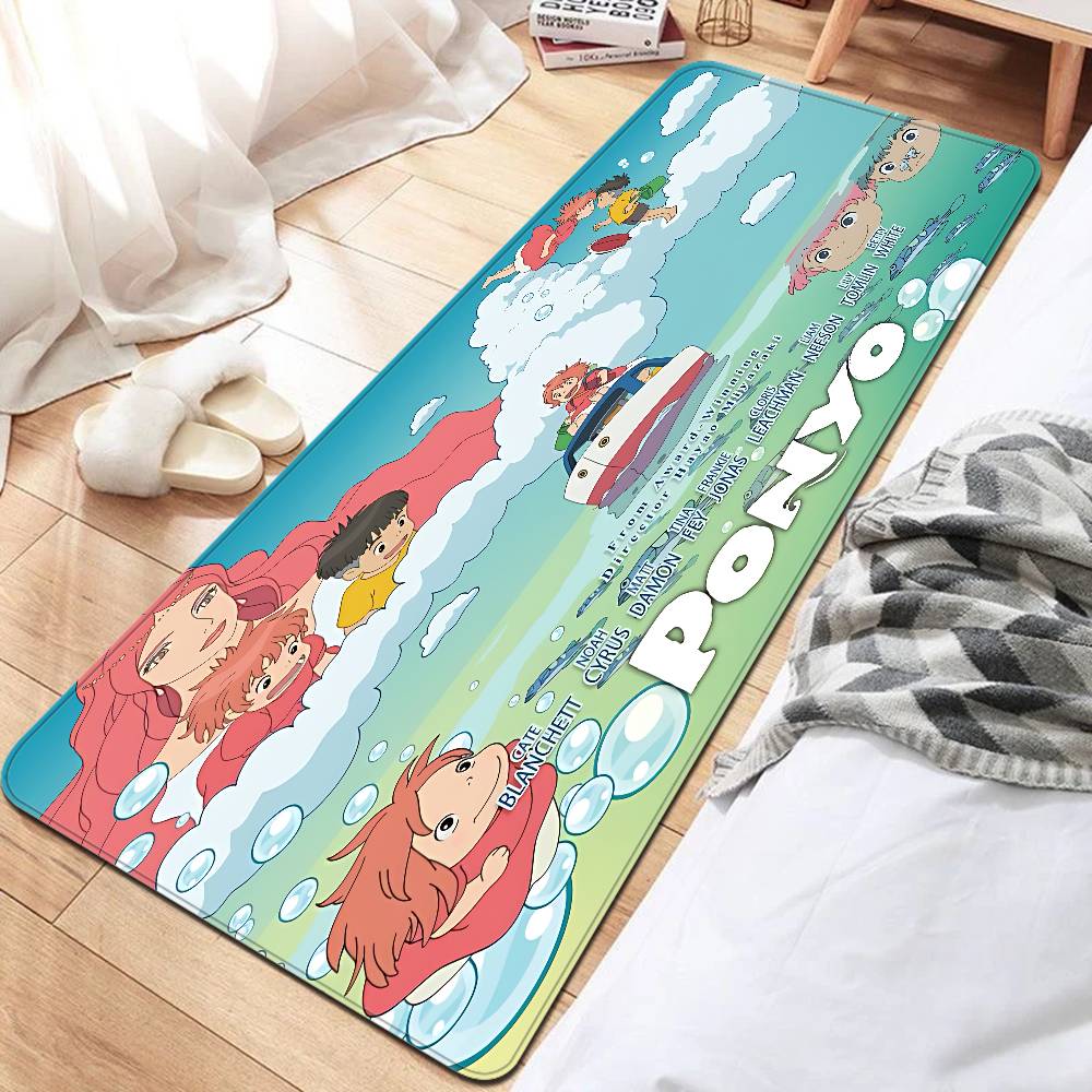 Tappetino Rettangolare Antiscivolo Morbido per Casa P-Ponyo Film Sulla Scogliera Anime Tappetino per Ingresso Interno Esterno Benvenuto