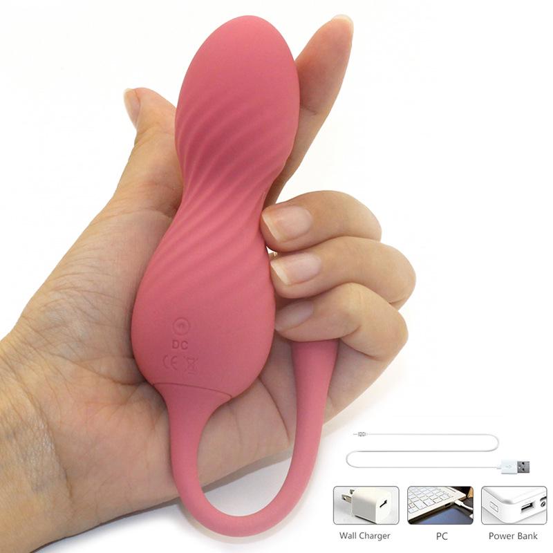 Remote Control Vibrating Silicone Kegel Ball Toy for Pelvic Tightening