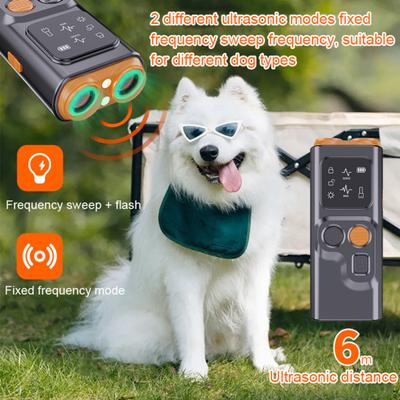 Ultraschall-Antibellgerät für Hunde mit Bildschirm, LED-Taschenlampe, wiederaufladbar, zur Beendigung schlechten Verhaltens