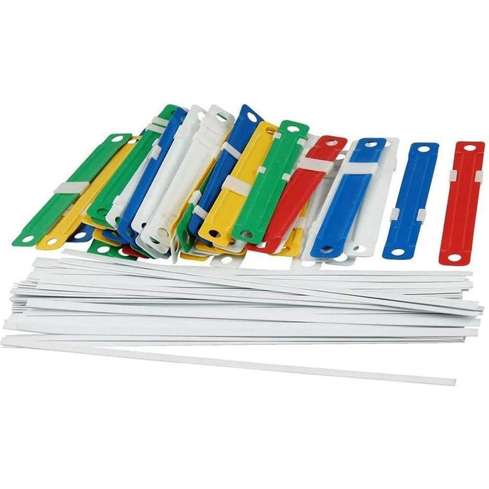  50 Pcs Prong Paper Fasteners Durable Plastic Filing Fasteners Colored Filing Binding Material Folder For Office School Paper Files