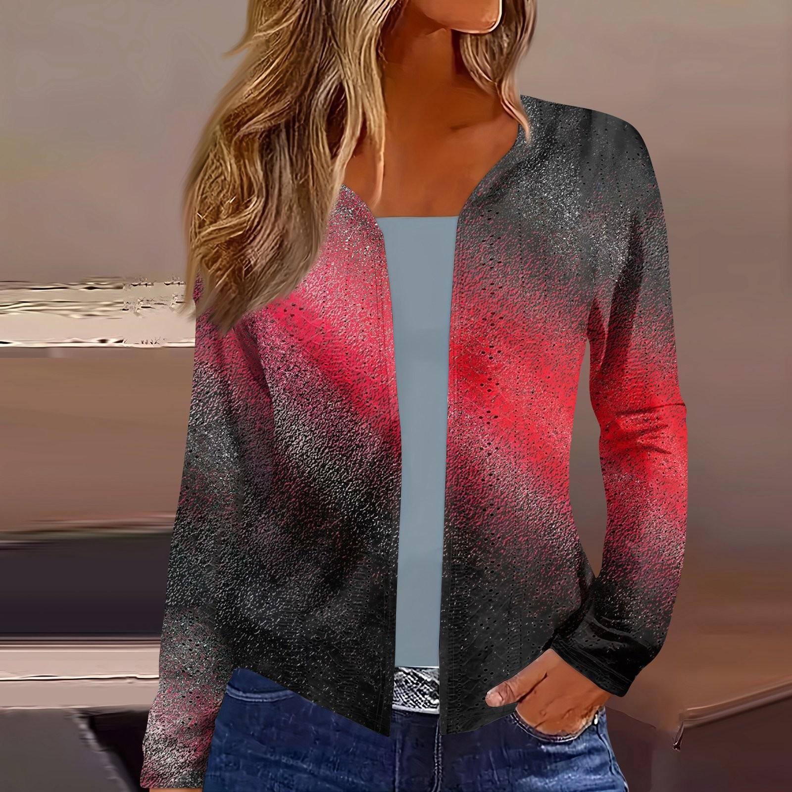 Женский топ с длинным рукавом и принтом — фото 5