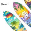 Summer Island Room Decoration 3Pcs Wooden Beach Surfboard Wall Decor, Tropical Ocean Theme Hanging Sign, Seaside Bedroom Ornament for Living Office TV