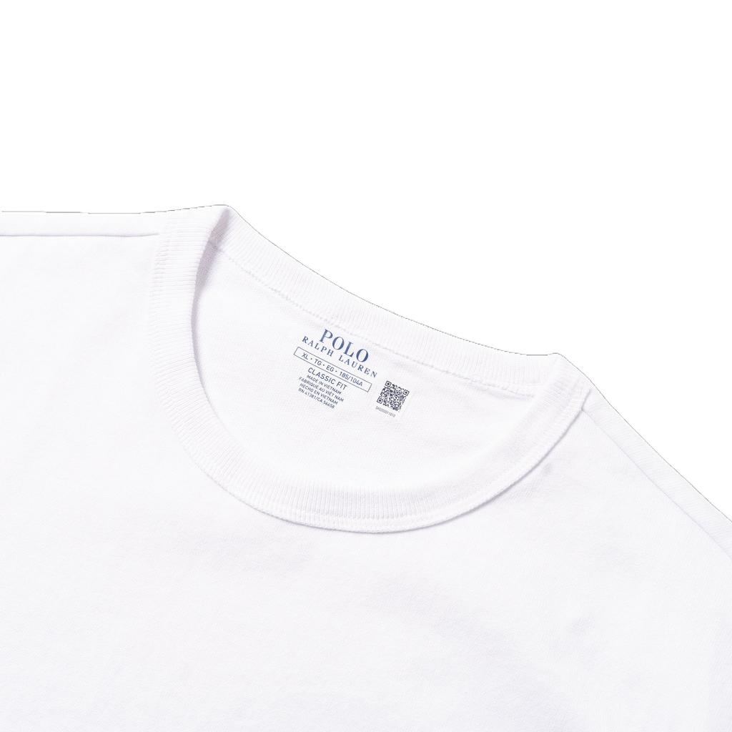 Polo Ralph Lauren Logo Embroidered Crew Neck Short Sleeve T-Shirt Men T-Shirts White 710811284-002