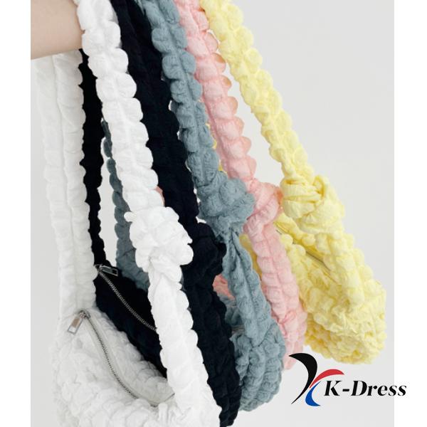 Cloud Bubble Pom-Pom Mini Crossbody Bag (5 Colors)