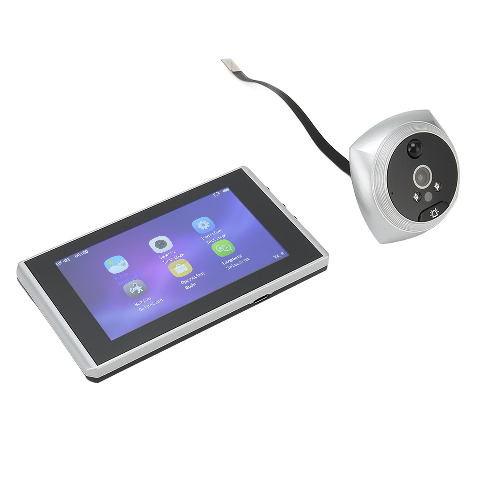 

4,5-дюймовый умный цифровой дверной глазок 160 градусов 1080P 2MP камера дверной звонок с ИК ночным видением для безопасности дома квартиры